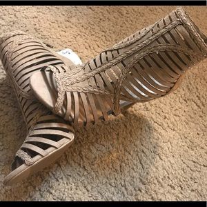 Taupe Faux Suede Booties